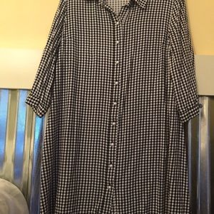 Black/ white gingham dress